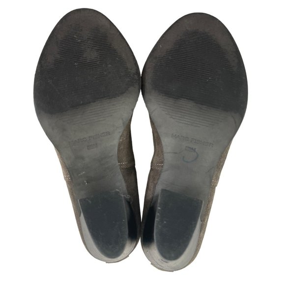 Marc Fisher Ltd. Womens Mallory Mid Heel Ankle Booties Green‎ Gray Suede 8.5M - Picture 8 of 9